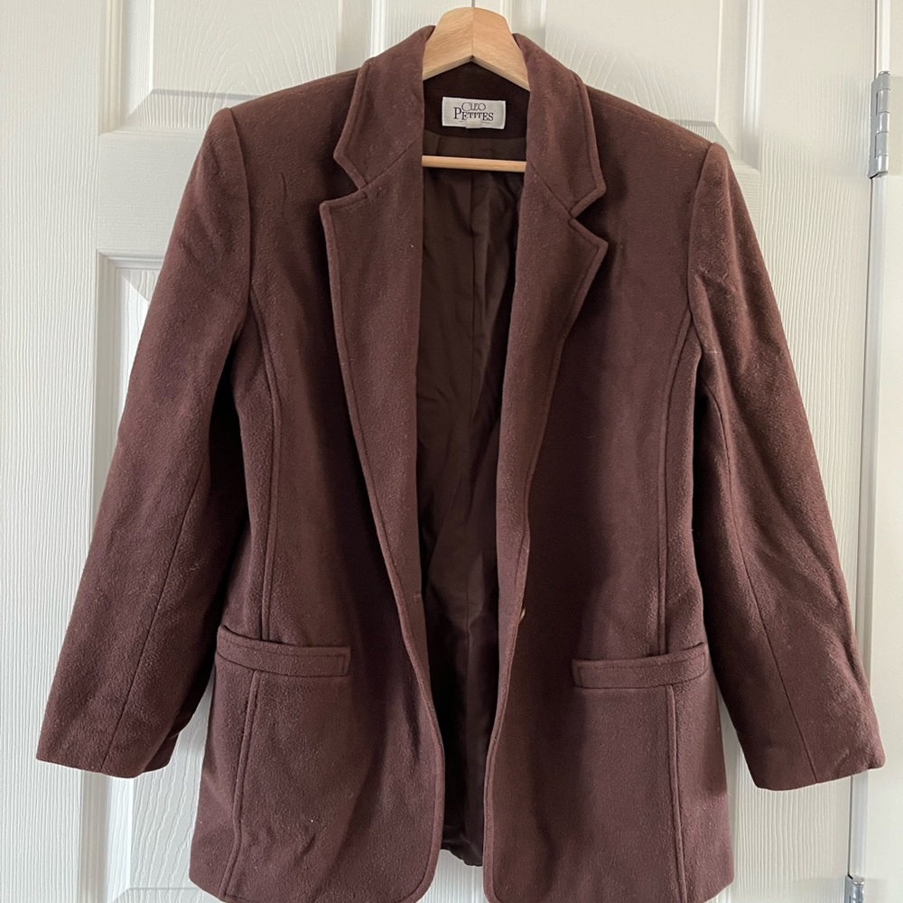 Vintage chocolate blazer